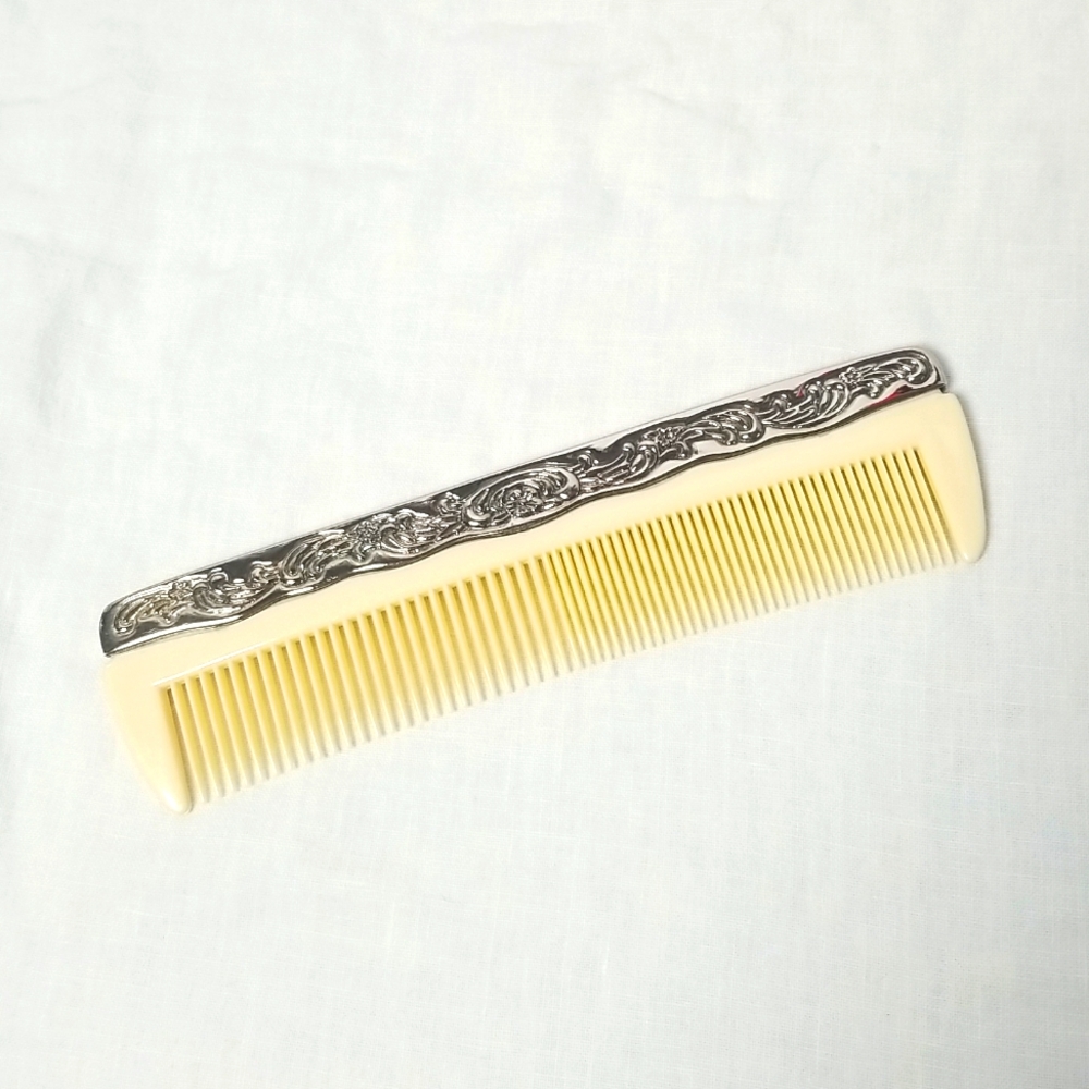 1940s SILVER PLATED Dresser Comb